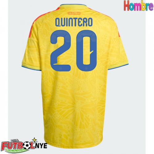 Camiseta Colombia Juan Fernando Quintero #20 Primera Equipación Mundial 2026 manga corta